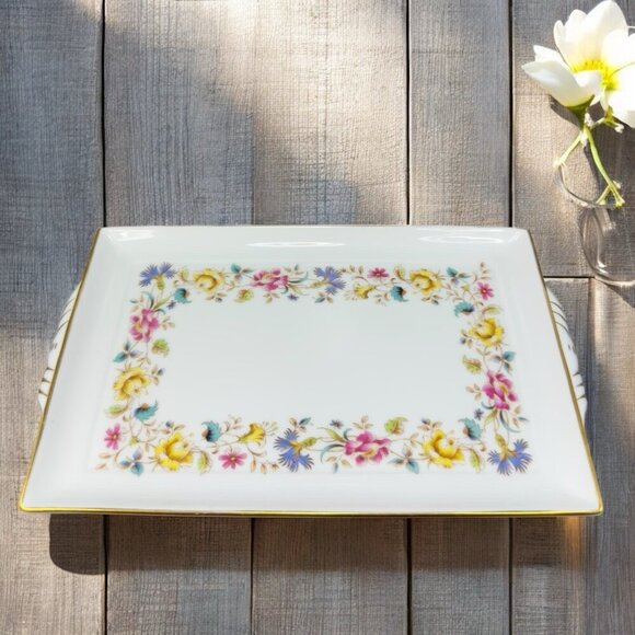 Richard Ginori Italy Fine Porcelain Dish SORRENTO Dresser Rectangular Tray VTG - Picture 1 of 13
